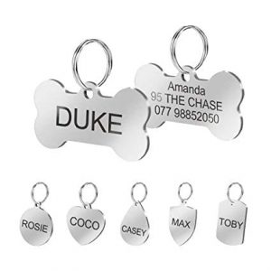 Placas metálicas identificativas mascotas